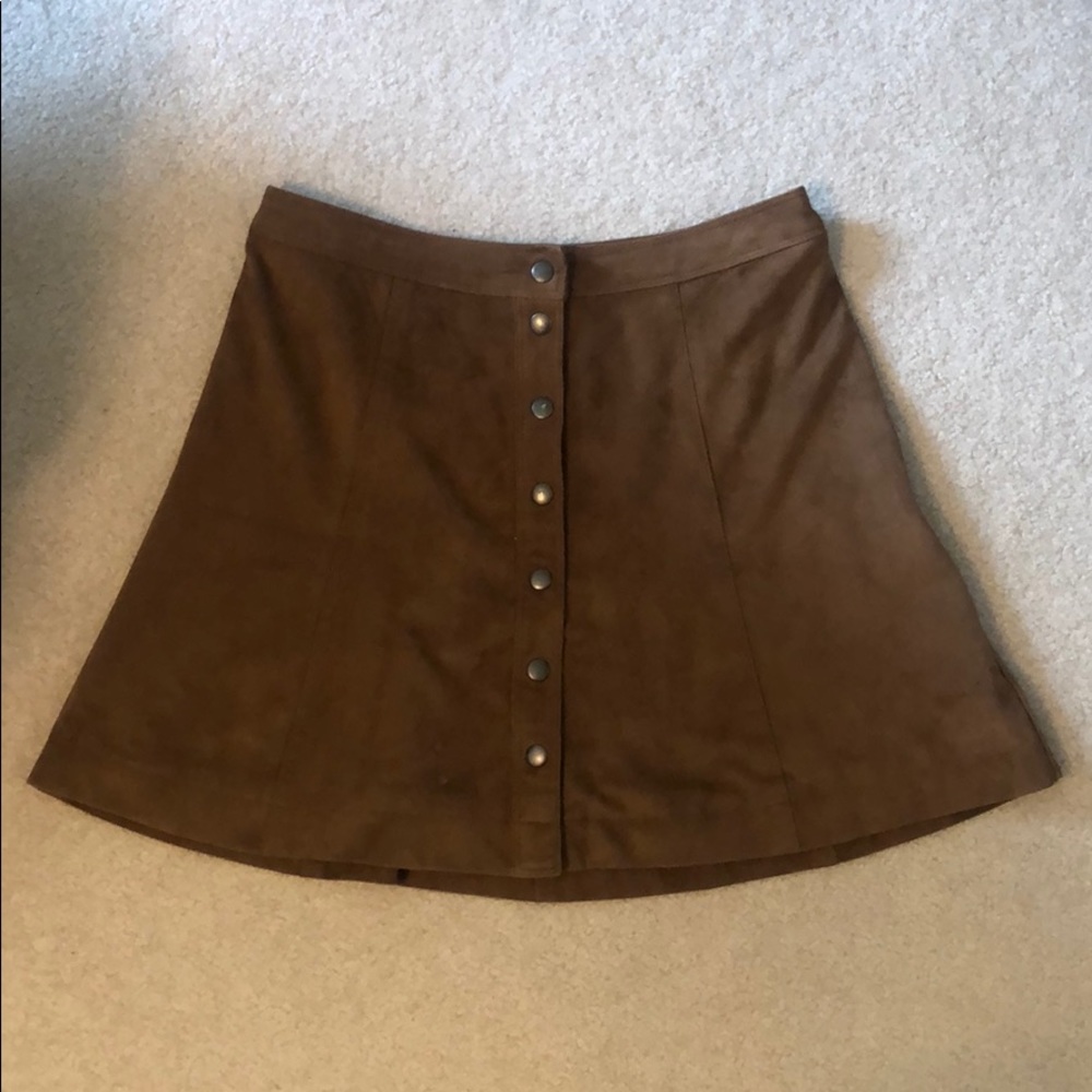 Abercrombie & Fitch suede skirt